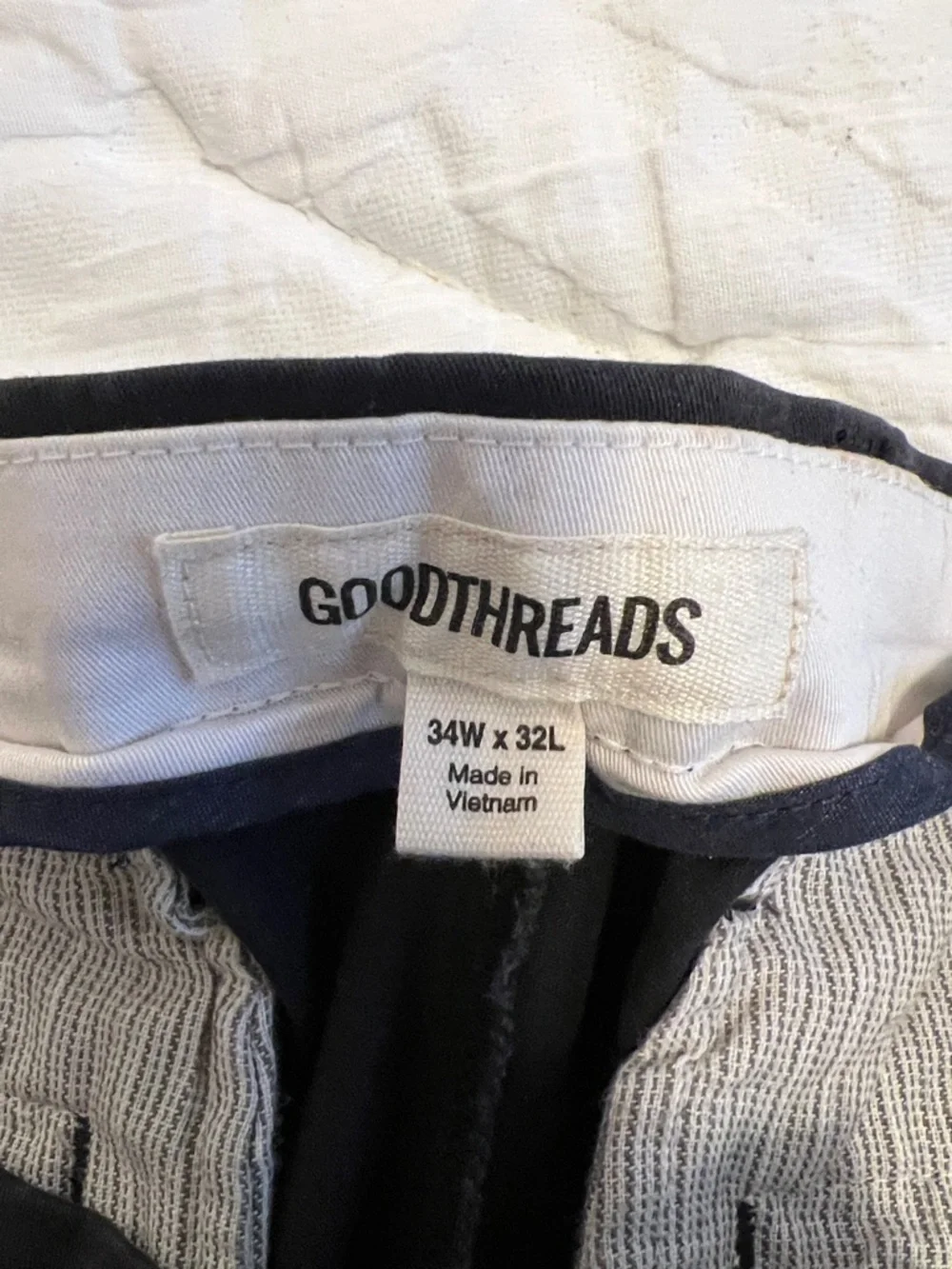 Goodthreads Black Straight-Leg Chino Pants - Picture 2 of 3